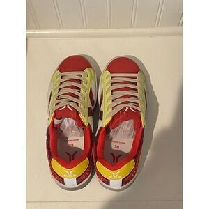 C.O.B. Neon Flare Glitter Wings Red Yellow White Women's Sneakers Size 38‎